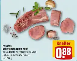 REWE Frisches Schweinefilet mit Kopf tilbud