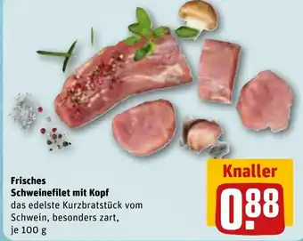 REWE Frisches Schweinefilet mit Kopf tilbud