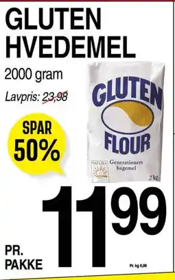 ABC Lavpris GLUTEN HVEDEMEL tilbud