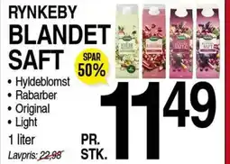 ABC Lavpris RYNKEBY BLANDET SAFT tilbud