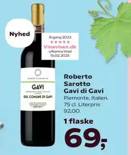 Kvickly Roberto Sarotto Gavi di Gavi tilbud