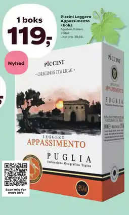 Kvickly Piccini Leggero Appassimento tilbud