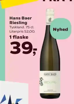 Kvickly Hans Baer Riesling tilbud