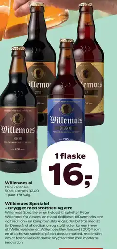 Kvickly Willemoes Specialøl - Brygget med stolthed og ære tilbud