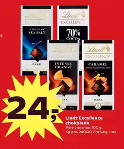 Kvickly Lindt Excellence chokolade tilbud