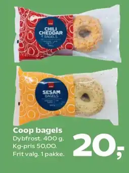 Kvickly Coop bagels tilbud