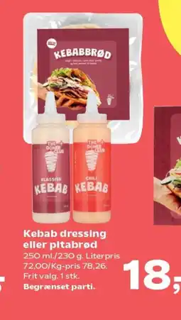 Kvickly Kebab dressing eller pitabrød tilbud