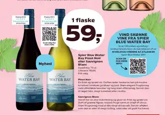 Kvickly Spier Blue Water Bay Pinot Noir eller Sauvignon Blanc tilbud