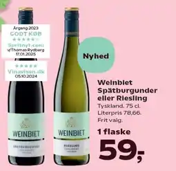 Kvickly Weinbiet Spätburgunder eller Riesling tilbud