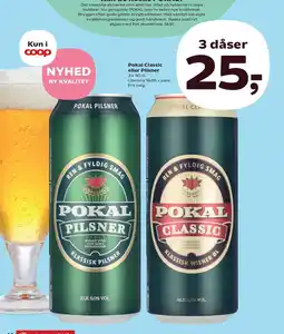 Kvickly Pokal Classic eller Pilsner tilbud