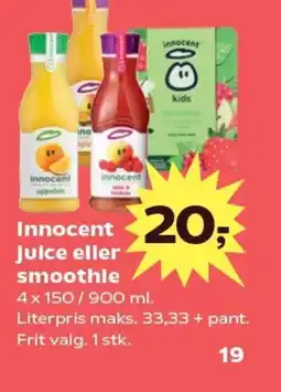 Kvickly Innocent Juice eller smoothie tilbud