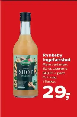 Kvickly Rynkeby Ingefærshot tilbud