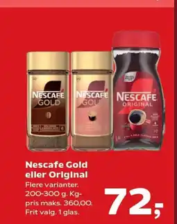 Kvickly Nescafe Gold eller Original tilbud