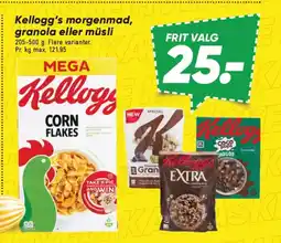 Bilka Kellogg's morgenmad, granola eller müsli tilbud