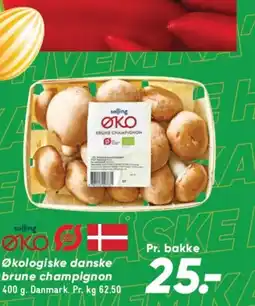 Bilka Økologiske danske brune champignon tilbud