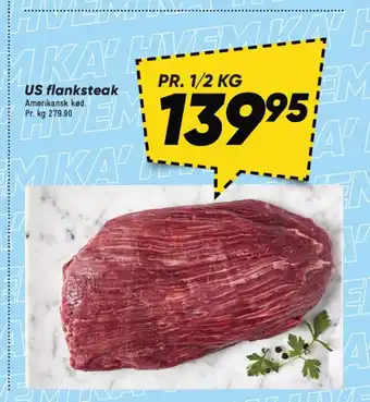 Bilka US flanksteak tilbud