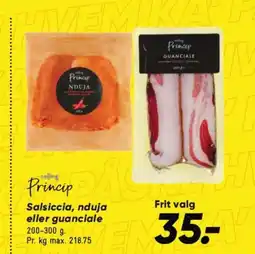 Bilka Salsiccia, nduja eller guanciale tilbud