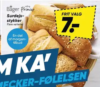 Bilka Båger Princip Surdejs- stykker Flere varianter. tilbud