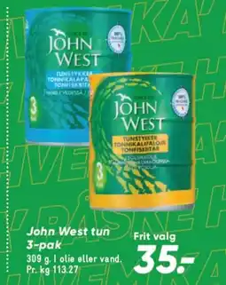 Bilka John West tun 3-pak tilbud