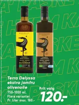 Bilka Terra Delyssa ekstra jomfru olivenolie tilbud