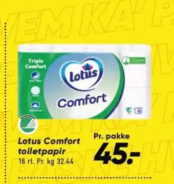 Bilka Lotus Comfort toiletpapir tilbud