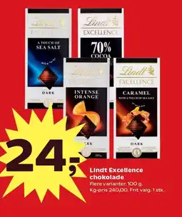 SuperBrugsen Lindt Excellence chokolade tilbud