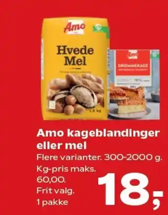 SuperBrugsen Amo kageblandinger eller mel tilbud