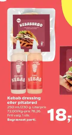 SuperBrugsen Kebab dressing eller pitabrød tilbud