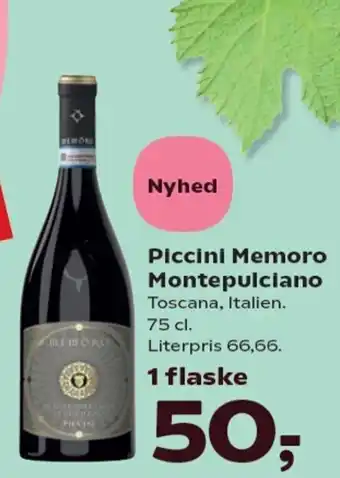 SuperBrugsen Piccini Memoro Montepulciano tilbud