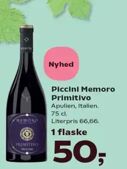 SuperBrugsen Piccini Memoro Primitivo tilbud