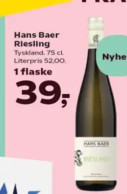 SuperBrugsen Hans Baer Riesling tilbud