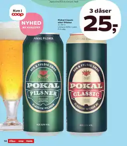 SuperBrugsen Pokal Classic eller Pilsner tilbud