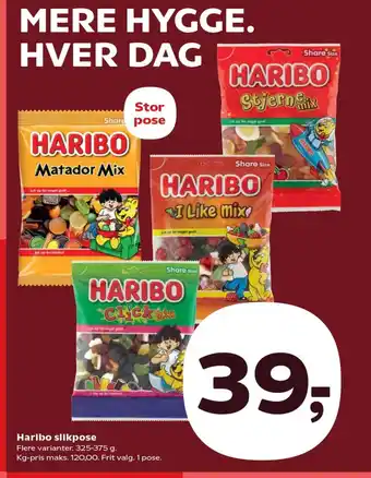 SuperBrugsen Haribo slikpose tilbud