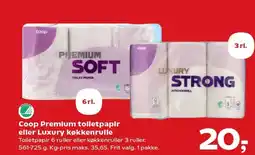 SuperBrugsen Coop Premium toiletpapir eller Luxury køkkenrulle tilbud