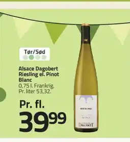 Fleggaard Alsace Dagobert Riesling el. Pinot Blanc tilbud