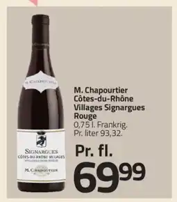 Fleggaard M. Chapourtier Côtes-du-Rhône Villages Signargues Rouge tilbud