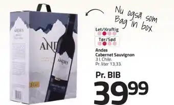 Fleggaard Andes Cabernet Sauvignon tilbud