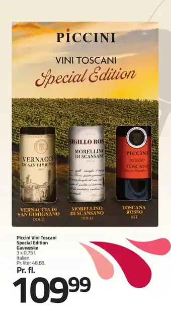 Fleggaard Piccini Vini Toscani Special Edition Gaveæske tilbud