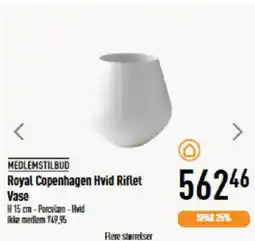 Imerco Royal Copenhagen Hvid Riflet tilbud