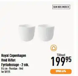 Imerco Royal Copenhagen Hvid Riflet tilbud