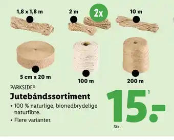 Lidl PARKSIDE® Jutebåndssortiment tilbud