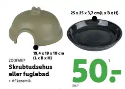 Lidl ZOOFARI® Skrubtudsehus eller fuglebad tilbud