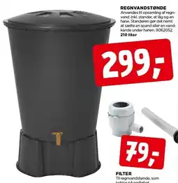 jem & fix REGNVANDSTØNDE 210 liter tilbud