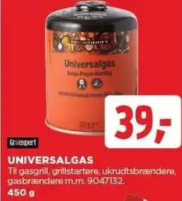 jem & fix UNIVERSALGAS 450 g tilbud