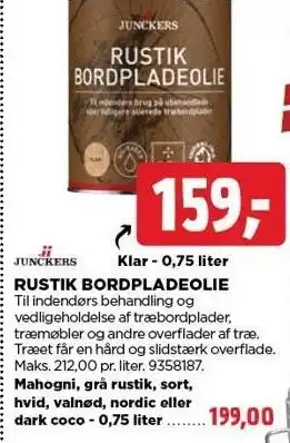 jem & fix RUSTIK BORDPLADEOLIE tilbud