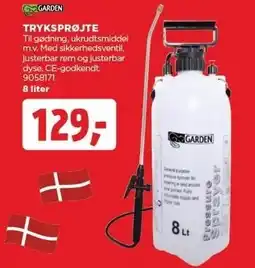 jem & fix TRYKSPRØJTE 8 liter tilbud