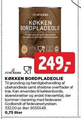 jem & fix KØKKEN BORDPLADEOLIE tilbud