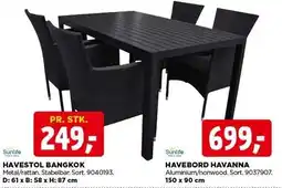 jem & fix HAVESTOL BANGKOK ELLER HAVEBORD HAVANA tilbud