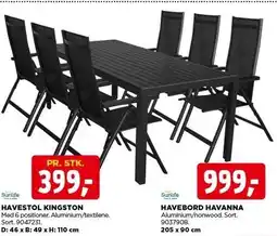 jem & fix HAVESTOL KINGSTON ELLER HAVEBORD HAVANA tilbud