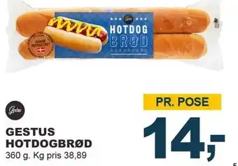 Let-Køb GESTUS HOTDOGBRØD tilbud